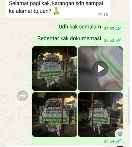Pengiriman Papan Bunga Selamat Uwung Jaya
