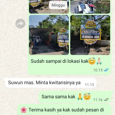 Pengiriman Papan Bunga Duka Uwung Jaya