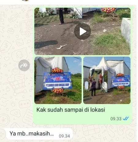 Pengiriman Karangan Bunga Uwung Jaya