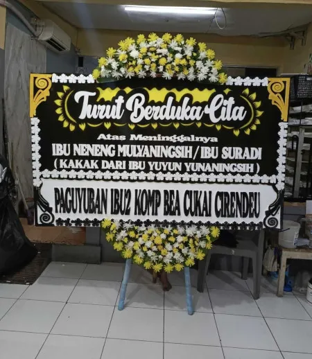 Papan Bunga Duka Uwung Jaya